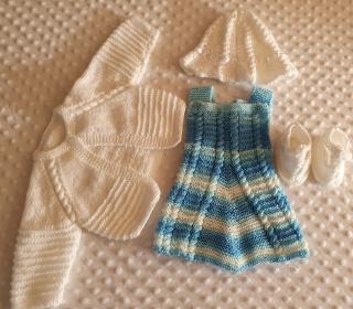 Turquoise  Pinafore Set S3