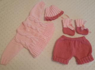 Pinks Short and cardigan Set S3